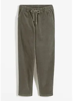 Pantalon en velours côtelé à taille élastiquée, bonprix