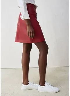 Mini-jupe en cuir d’agneau nappa, bonprix