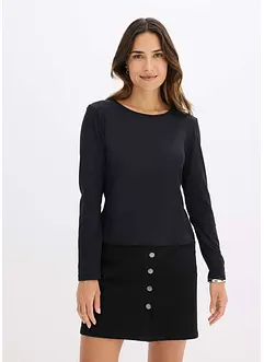 T-shirt manches longues avec épaulettes, bonprix
