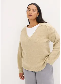 Pull col V, bonprix