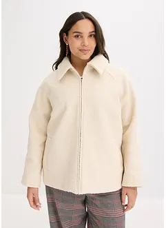 Blouson en maille bouclette douce, bonprix