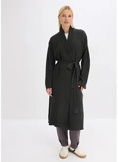 Long gilet en maille douce, viscose majoritaire, bonprix