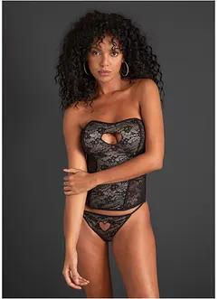 Guêpière et string (ens. 2 pces.), bonprix