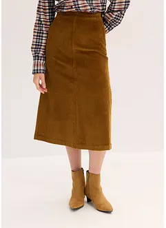 Jupe en velours côtelé, bonprix