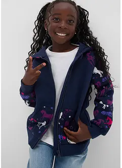 Sweat zippé fille, bonprix