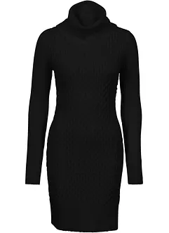 Robe pull ajustée à col boule, bonprix