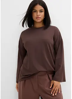 T-shirt manches longues en matière fluide, bonprix