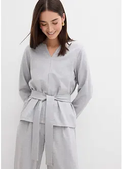 T-shirt manches longues avec lien à nouer, viscose majoritaire, bonprix
