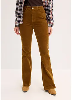 Pantalon évasé en velours côtelé, bonprix