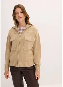 Gilet oversize en fine maille, bonprix