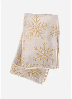 Lot de 2 serviettes de table en jacquard coton, bonprix