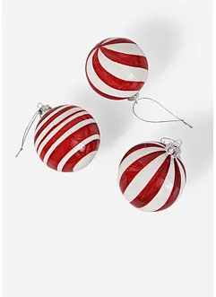 Lot de 3 boules de Noël, bonprix