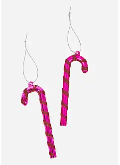 Lot de 2 sucres d’orge déco à suspendre, bonprix