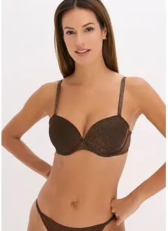 Soutien-gorge à coques en matière brillante, bonprix