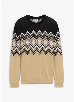 Pull doux à motif norvégien, bonprix