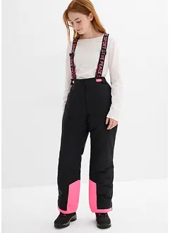 Pantalon de ski imperméable avec bretelles amovibles, bonprix
