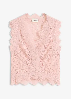 FEMME CHEMISES SANS Manches en Maille Transparente à
