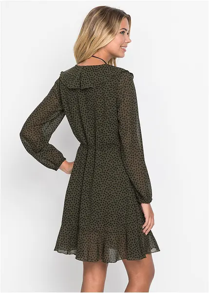Robe Noire à Pois LMV Taille 38/40 - Modèle 'Sky' Sans Manches, Longueur Genou, Neuve Sans étiquettes