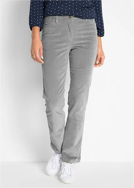 JEAN SKINNY FEMME TWISTED HEART GRIS VELOURS CÔTELÉ ÉLASTIQUE - TAILLE 27 X 31 - OCCASION TRÈS BON ÉTAT
