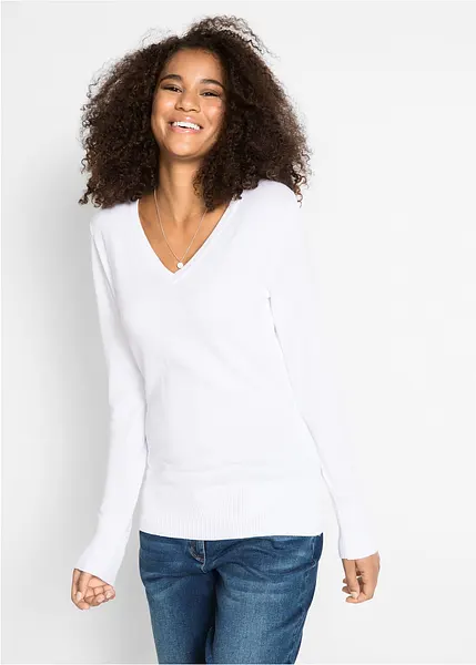 Pull basique confortable avec coton