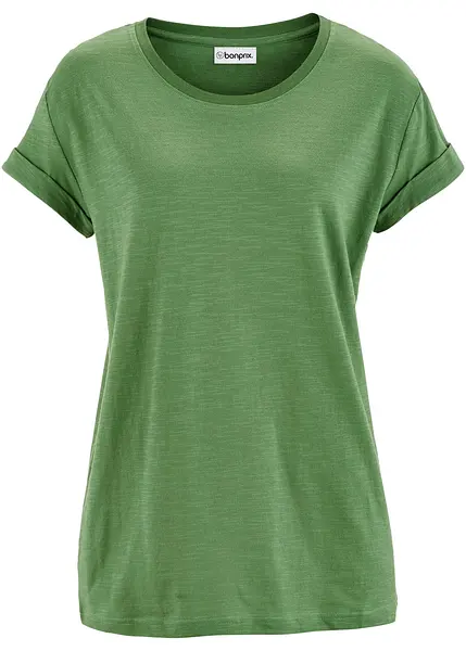 Joli T-shirt de coupe carrée vert