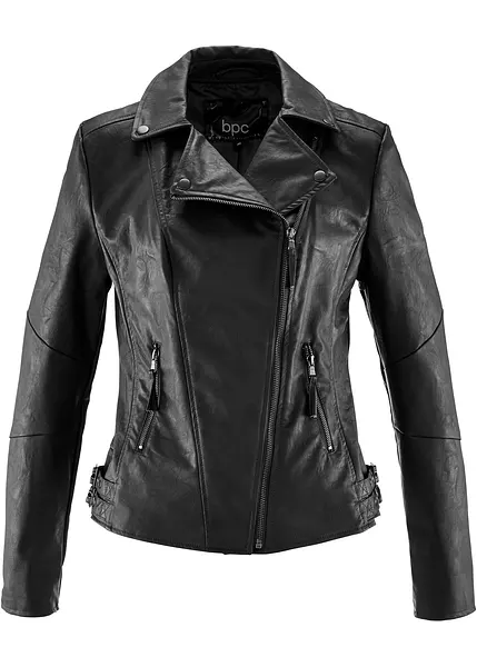 Veste style biker avec boucles