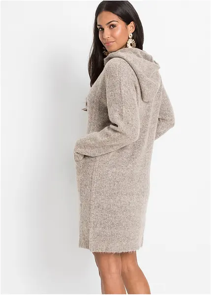 Gilet Court En Grosse Maille Beige Clair Docks Dupont - Taille L, Occasion