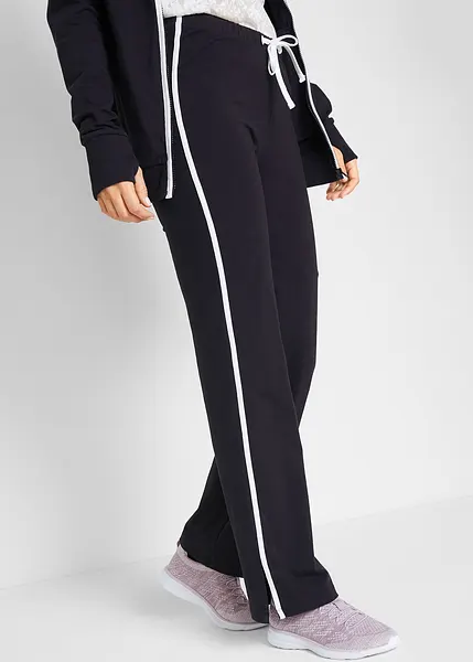 Survetement confortable en coton ens. 2 pces comprenant une veste sweat et un pantalon de jogging Straight Fit