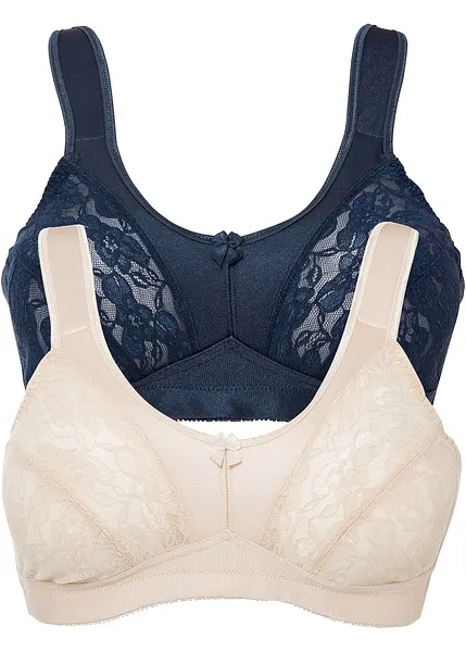Soutien-gorge grand maintien sans armatures avec dentelle raffinée
