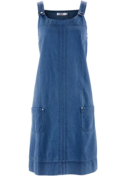 Robe en jean extensible pour le bureau et les loisirs bleu denim