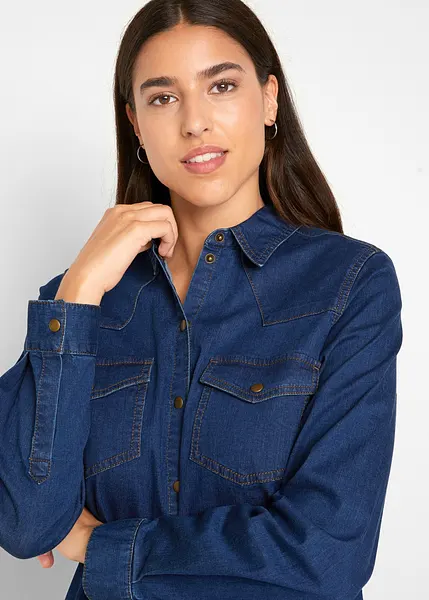 Bon prix femme robe shops en jean