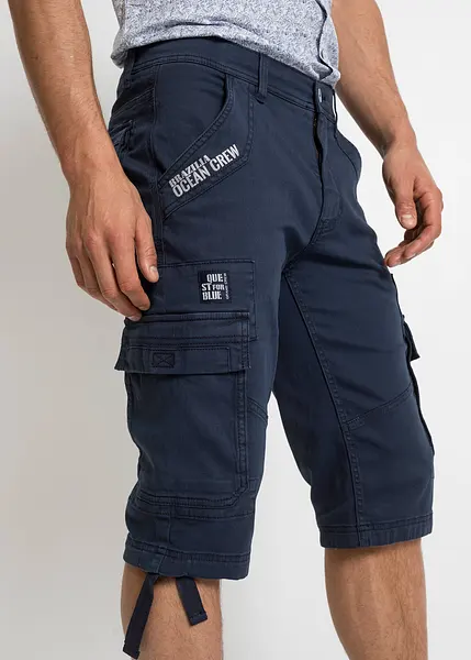 Men's Cargo Shorts Men's Cotton Cargo Shorts With Elastic Waist - Main Image