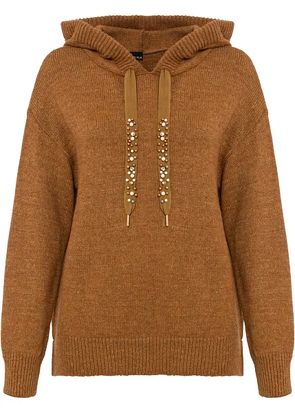 Sweat à Capuche Femme Prana, Marron, Taille M, Manches Longues