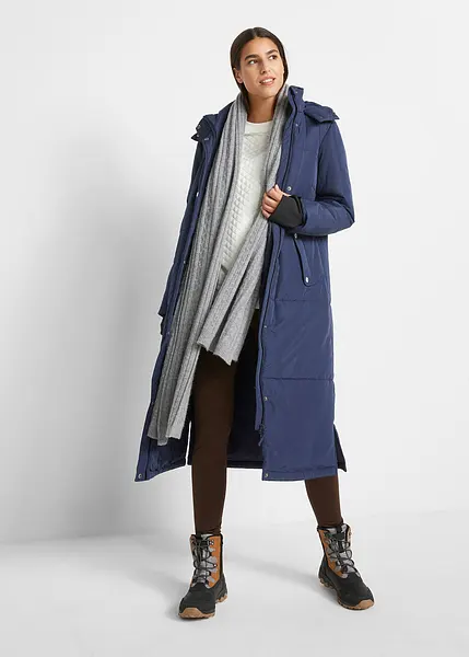 Veste d hiver chaude impermeable et coupe vent doublee bleu fonce