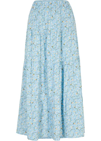 Maxi Jupe Longue Tsigane Mud Flower - Bleu Fleuri - Taille 12/14 (M) - Occasion