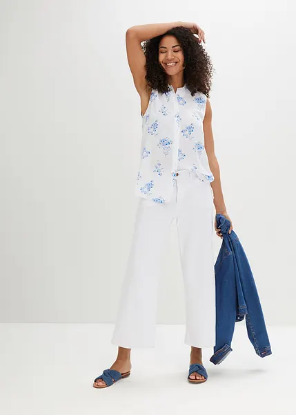 Chemisier Sans Manches Ethnique Femme Rikshaw Design - Bleu 100% Coton - Taille S - Occasion Très Bon État