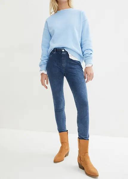 EDC Leggings Femme Bleu Capri Casual Stretch (EU 40