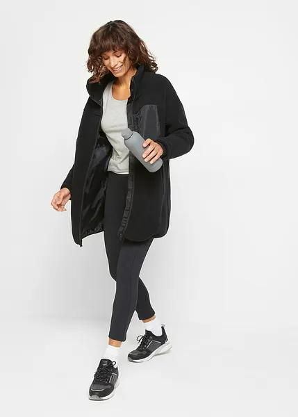 Veste Polaire Douillette Femme – Fermeture éclair, Manches Longues, Poches – Pull D’hiver Chaud Léger Pour Sport, Loisirs