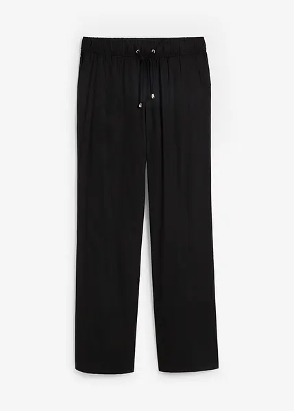 Pantalon confortable à taille élastiquée - noir Pantalon confortable à taille élastiquée - noir