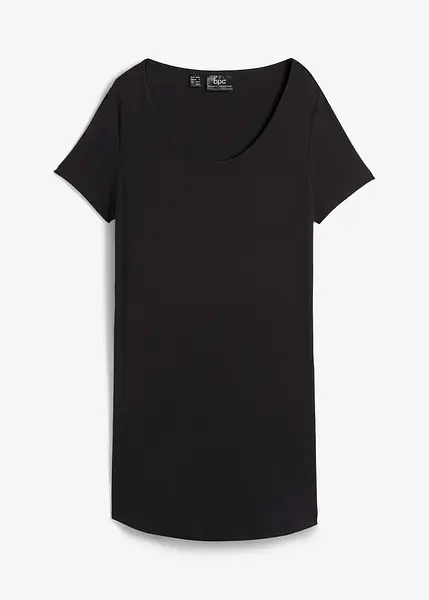 T-shirt Fille 13 Ans, Bash Clothing, Rayures Noires, Col V, Viscose, Occasion Parfait état