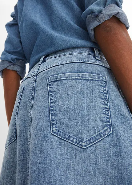 Jupe En Jean Taille 38 Pimkie - 100% Coton, Longueur 38 Cm, Style Mini - Occasion Très Bon état
