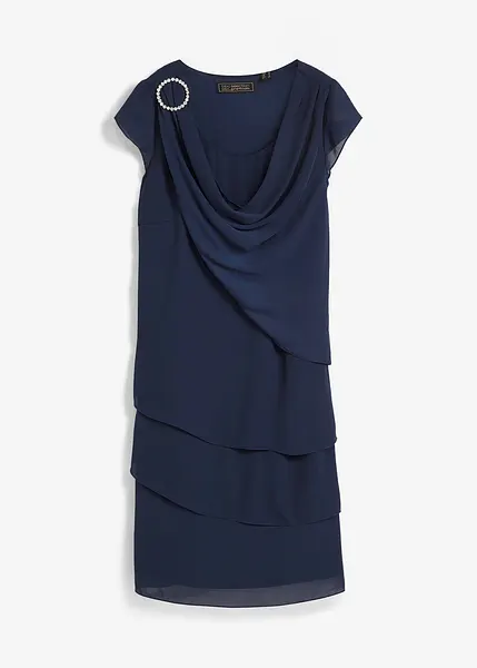 Robe Femme The Limited XL - Une épaule, Jupe Superposée Noir Rouge Bleu - Neuve Avec étiquette