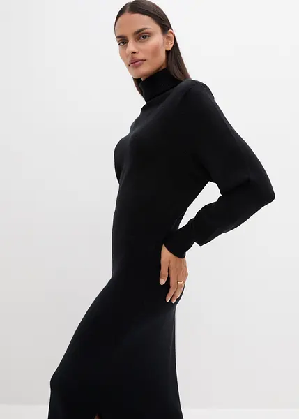 Robe Noire En Laine Mélangée Teen Flo Taille 36/38 - Style Pin-up Crayon, Occasion Très Bon état