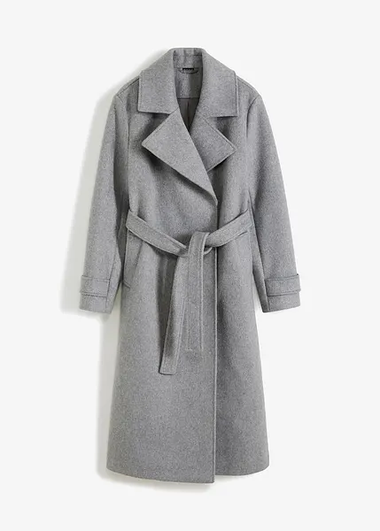 H&m Mantel Hundm Hm Trenchcoat Damen Tie Belt Coat Dark Beige