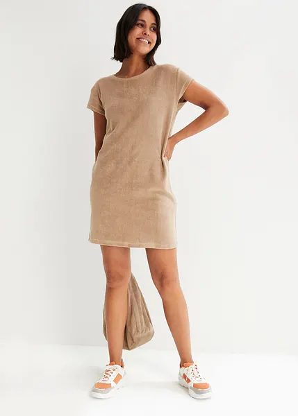 Tissu éponge Robe Bandeau Courte Plage Robe En Tissu éponge à