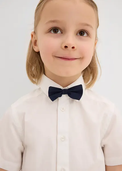 Chemise à Papillon Pour Fille Fat Face - Taille 4-5 Ans, Blanche à Manches Courtes, Neuve Avec étiquette