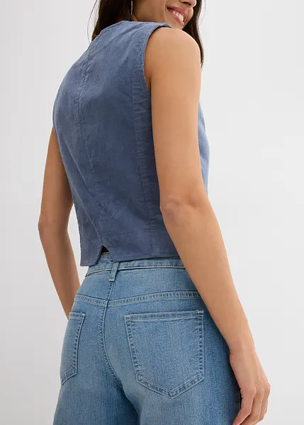 Veste En Velours Femme Gilet Sans Manche En Velours Côtelé Pour