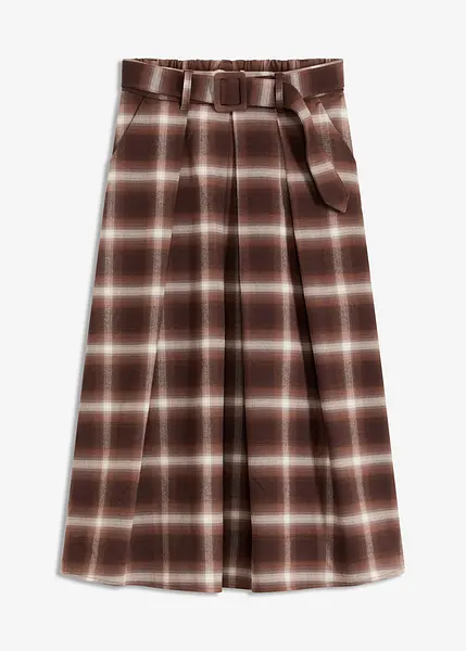 Jupe Crayon Harve Benard - Laine Mélangée Marron Clair - Taille 16 - NEUVE étiquette