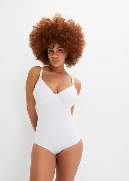 Body Femme Blanc à Pois NAANAA - Sans Manches - 100% Coton - Neuf Avec étiquettes