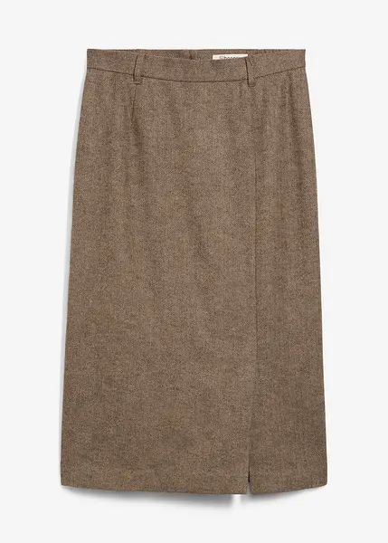 Jupe Crayon Hobbs Gris Laine – Taille 18, Femme, Fendue Et Doublée (occasion)